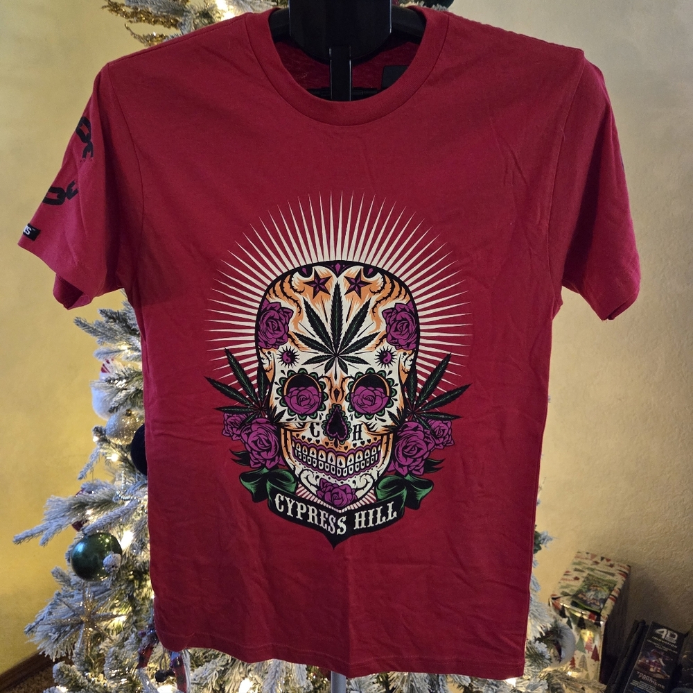 Cypress Hill x Crooks & Castles Red Graphic Tee - Small